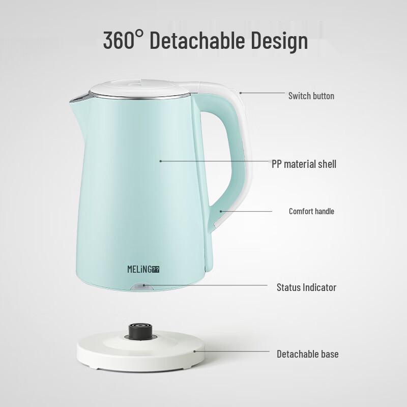 Me.Ling Multifunctional Electric Kettle with Temperature Control and Anti-Dry Protection MH-LC1820