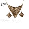 Adjustable Necklace Earrings Set 2Pcs/Set Set Leopard Print Hook