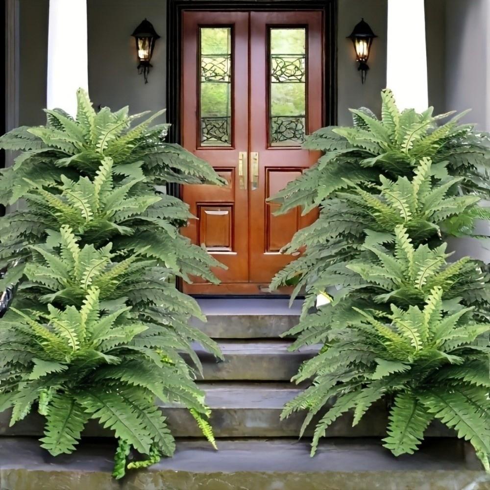 Plastic Wall Hanging Plastic Leaf Silk Leaf Artificial Ferns Vine Artificial Plant Vine  Home Decor