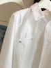 2026 Spring Women's Loose Fit Milk Yellow Cotton Long Sleeve Lapel Shirt - Versatile Commute Sun Protection Top