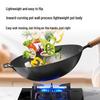 ZISIZ Hammered Cast Iron Wok