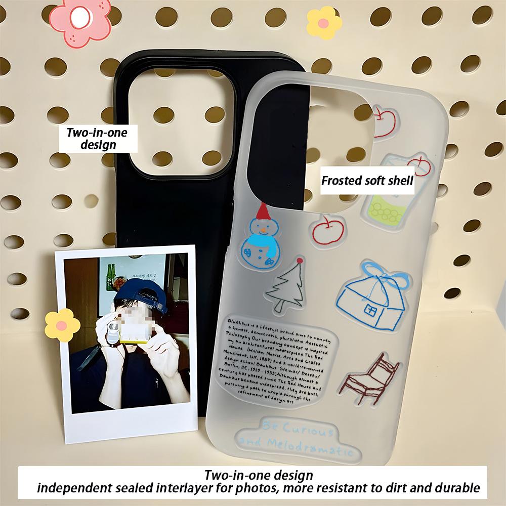 Malovaný kryt na telefon pro iPhone 15 11 13 14 pro 15 16 Pro Max 12 13 16 Pro Roztomilý Módní Vtipný Kryt na telefon se šňůrkou Nejnovější Doporučení Top prodeje