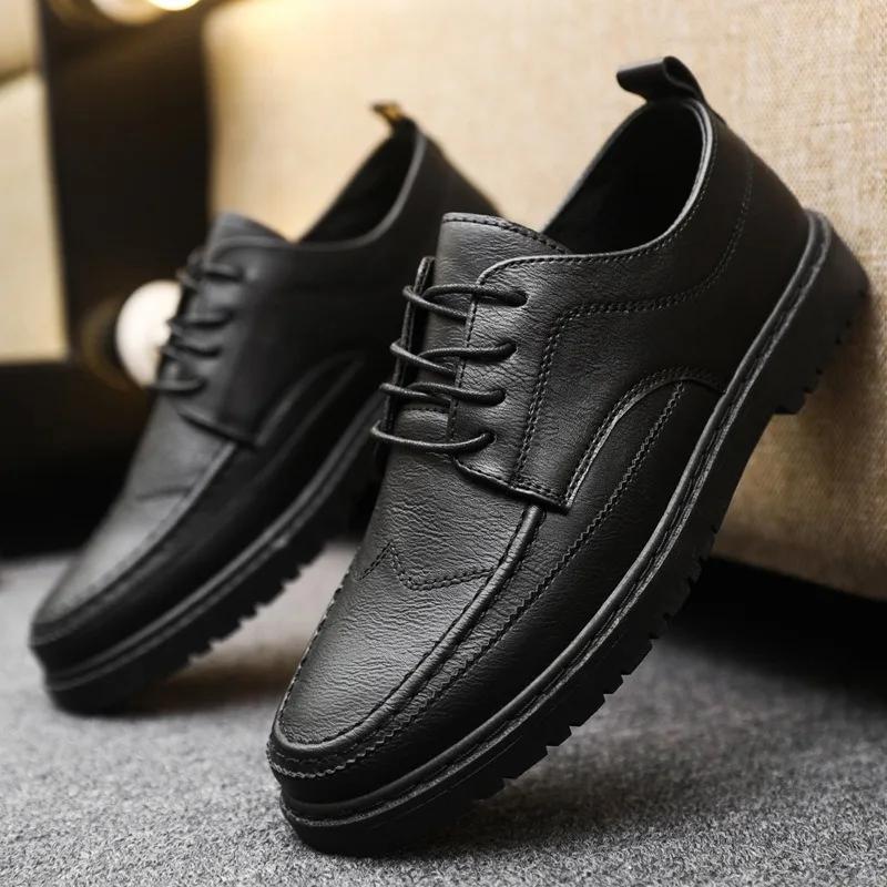 2024 Luxury Brand Men's Casual Shoes Classic Business Leather Shoes for Men Non-slip Sports Shoes Fashion Comfortable Sneakers