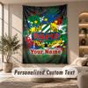 Tapestry Custom Name Text, Wall Hanging Tapestry Home Room DecorRapid Wien FC