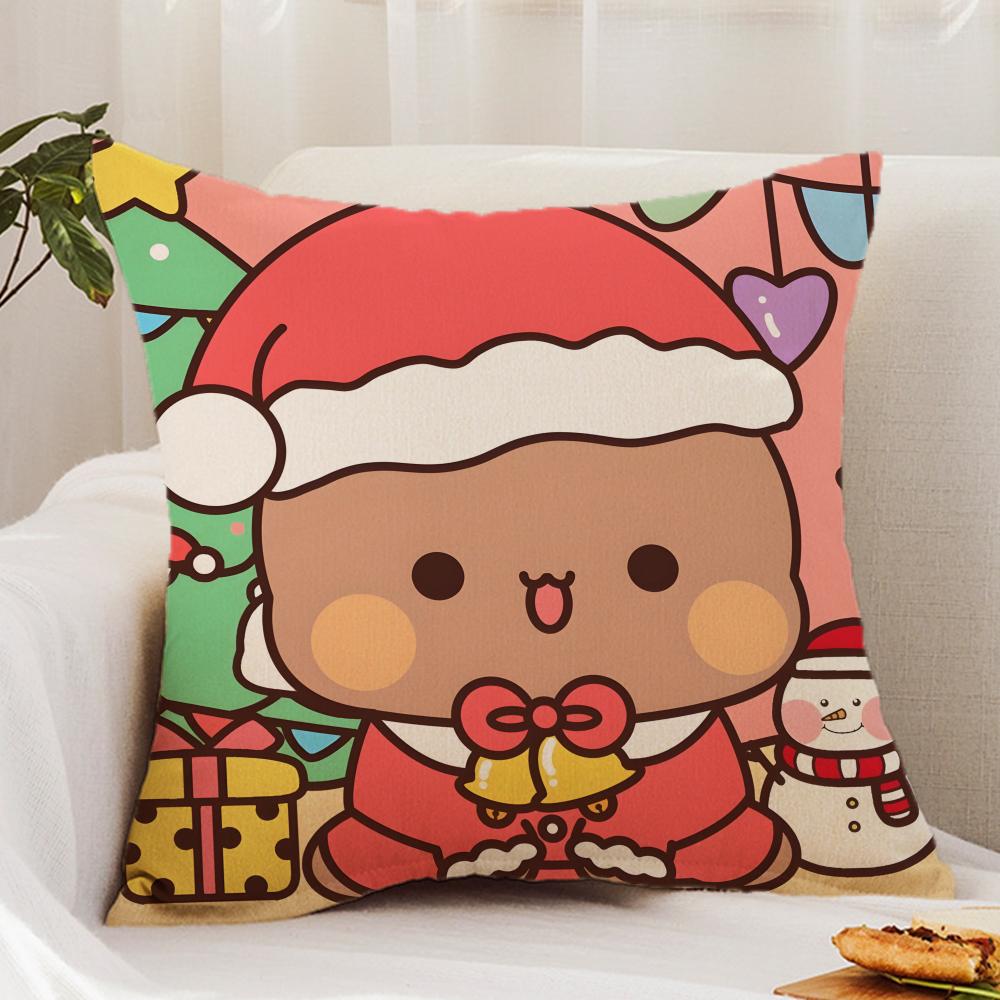 BUBU DUDU Cushion Cover Premium Comfort Reversible Pillow Cover - Dual - Use Design for Home & Car