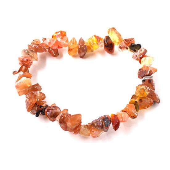 Irregular Shape Stone Bracelet All-match Natural Elastic Rope Women Bracelet Hand Decor