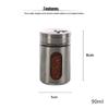 Stainless Steel Glass Seasoning Jar & Bottle Sets