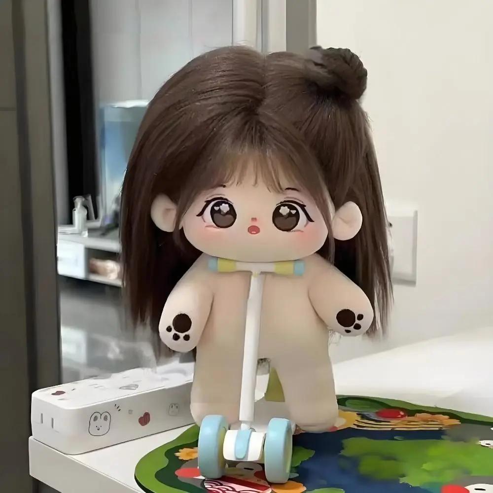 20cm Kawaii Cotton Doll Big Eyes No Attribute Plush Idol Stuffed Super Star Figure Dolls Can Change Clothes Gift for Girls Kids