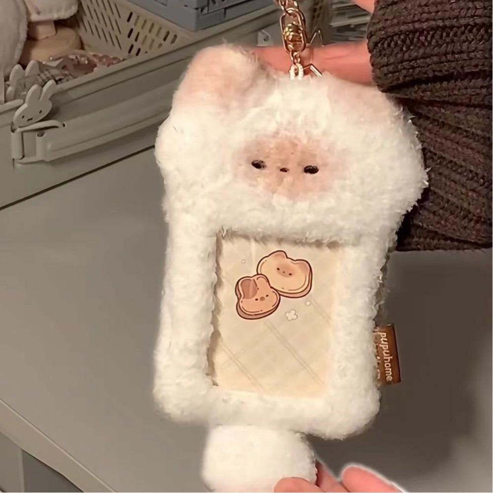 Cute Photocard Case Cartoon Bag Keychain Student Card Holder Portable Photo Card Holder