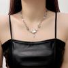 Women's Cloud Lightning Cat's Eye Stone Necklace - Elegant Cold Style Clavicle Chain