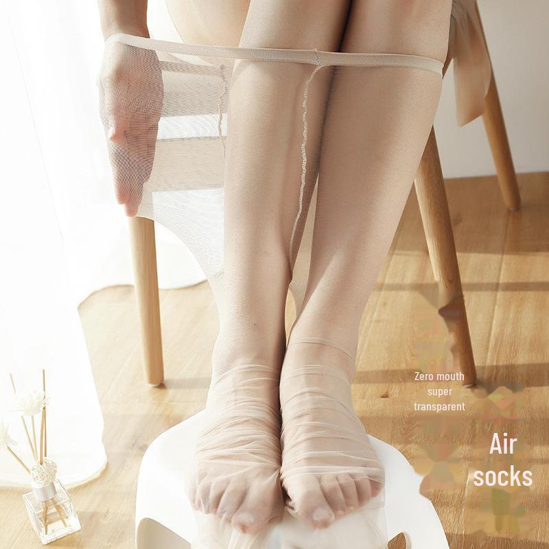Summer Ultra-Thin Transparent Rompers & Seamless White 0D Stockings