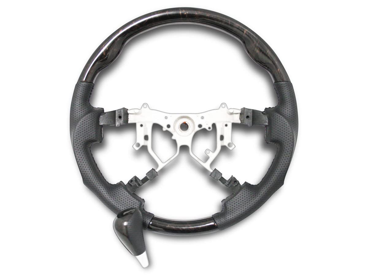 

Gun Grip Steering Wheel and Shift Knob Set for Toyota Ace and 7th Prime Mahogany Wood TRISTAR S Hiace/Regius (200 Series, 4th, 5th, 6th, Generation) чёрный