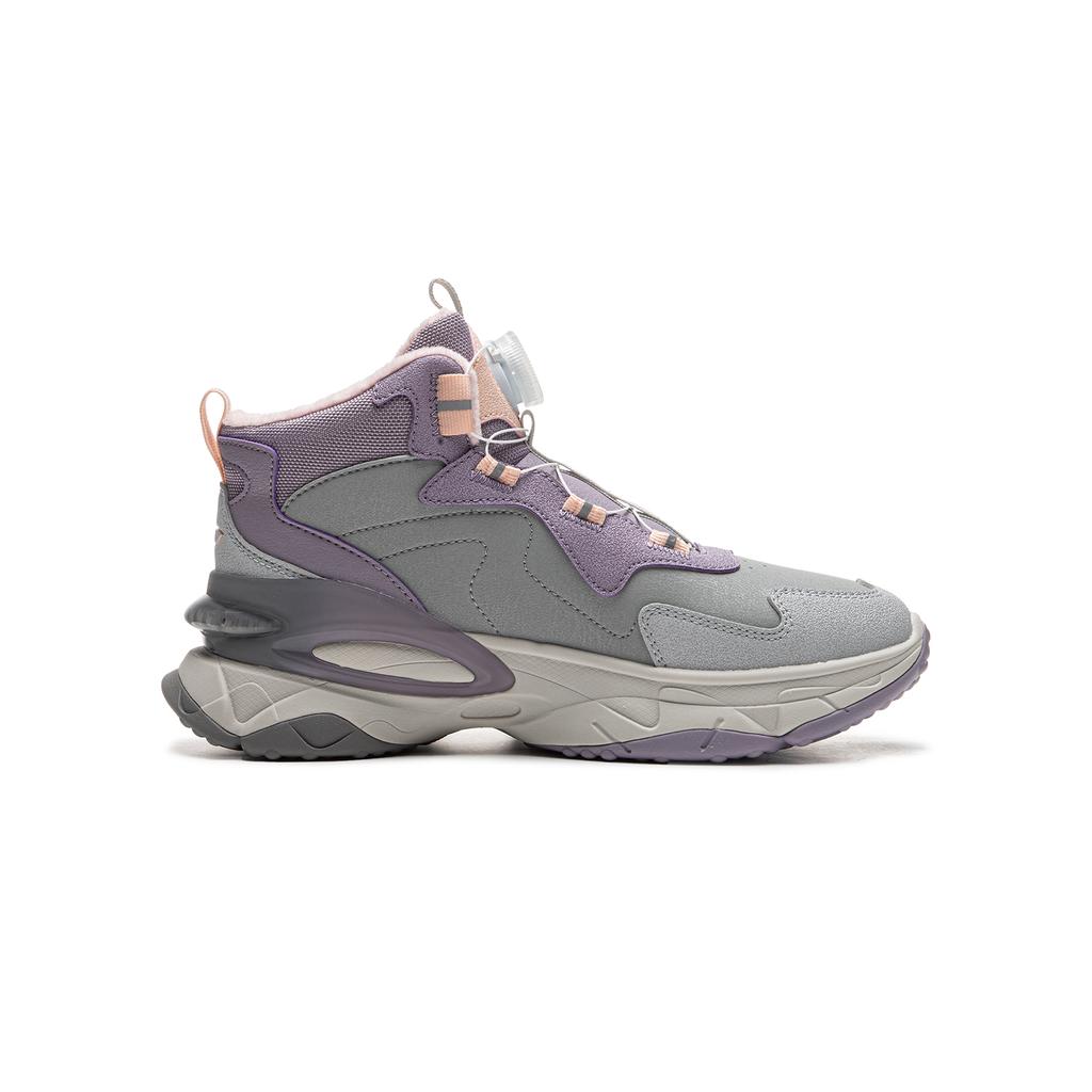 Li Ning Kids Fashion Versatile Simple Trendy Personality Non-Slip Shock Absorbing Wear-Resistant Warm Casual Shoes Kids Casual Shoes YKCU172-32