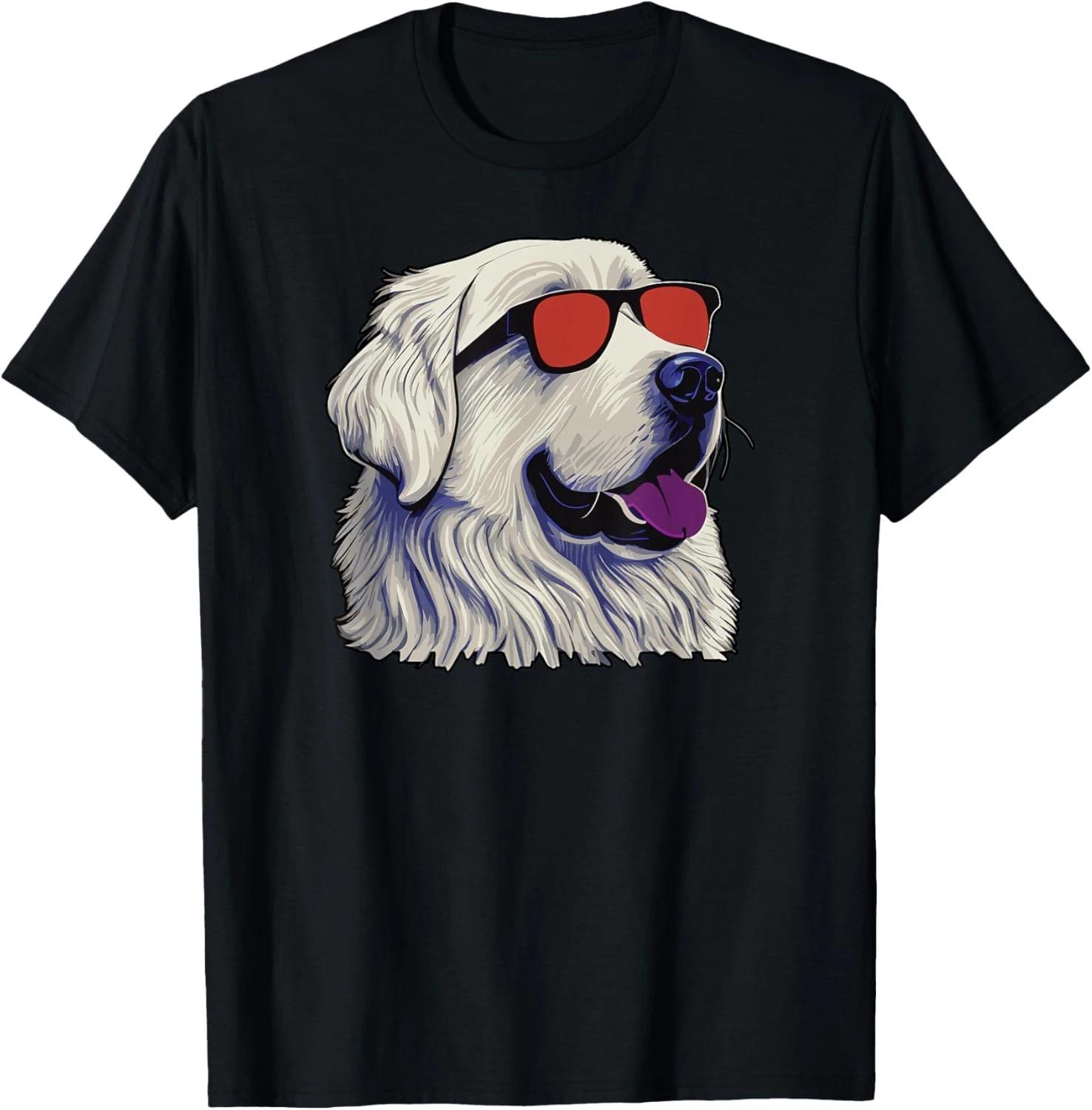 Dad Mom Cool Dog Sunglasses - Great Pyrenees Gift Unisex T-Shirt S
