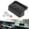 Universelles Auto Innenraum Plastik Münzfach Aufbewahrungsbox Halter Wechselgeldbehälter Organizer Schwarz