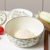 Ningzhao 26cm Enamel Dough Proofing Bowl with Floral Lid