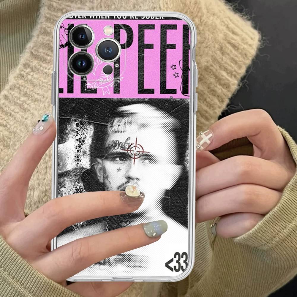 

Чехол из ТПУ-силикона в стиле Emo Rapper Lil Peep Для IPhone 11 12 13 14 15 16 17 Pro Max Ударопрочный Прозрачная задняя крышка iPhone 17