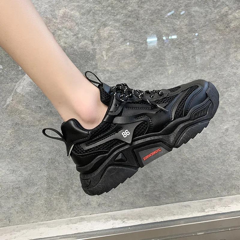 Fashion 2025 New Women's Luxury Sneakers Fashion Trend Casual Board Shoes Youth Thick soled Height Increasing Sports Running Shoes