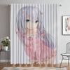 Eromanga Sensei Kitchen Curtains for Camera Elegant Room Curtains 2 Pieces Blackout Curtain Shades Halloween Decoration Living