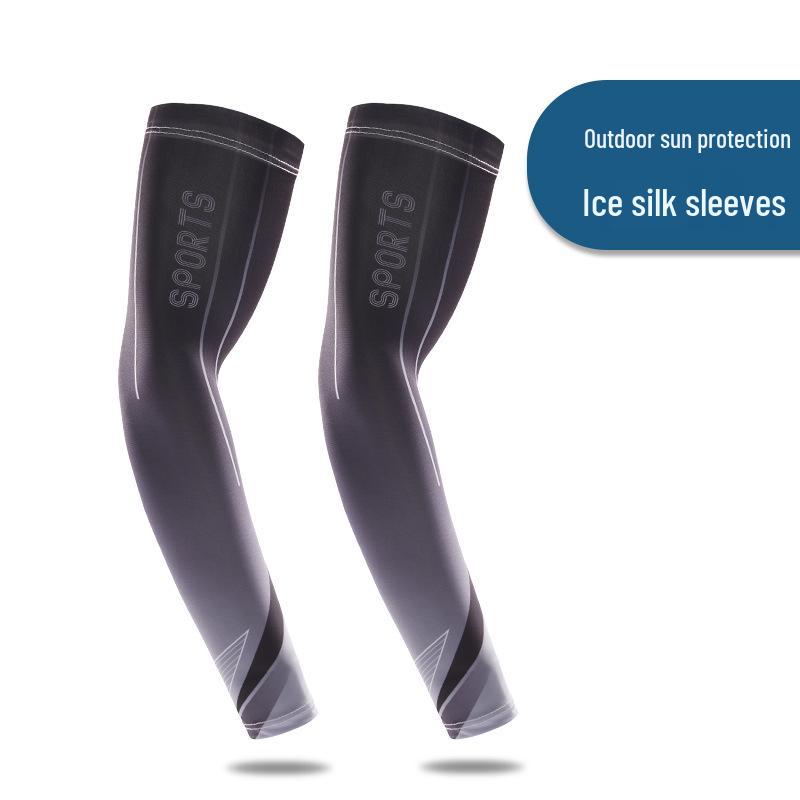 Breathable Summer Ice Silk Arm Sleeves for Sun Protection In Outdoor Sports