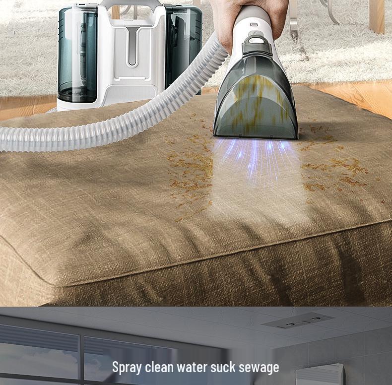 Aspirator multifuncțional pentru canapele din material textil și covoare cu aspirare și îndepărtarea petelor
