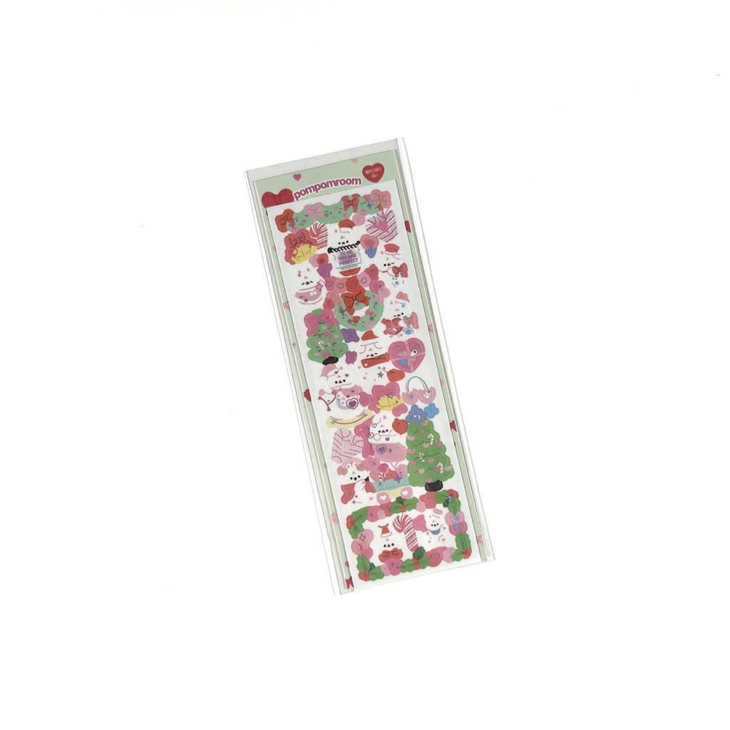 Korean Cute Cartoon Animal Christmas Stickers – Korean Style DIY Decorative Diary Decals