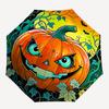 1pc Pumpkin Halloween Automatic Folding Umbrella Compact Lightweight Travel Umbrella with 8-Rib Sturdy Frame, Windproof & Self068