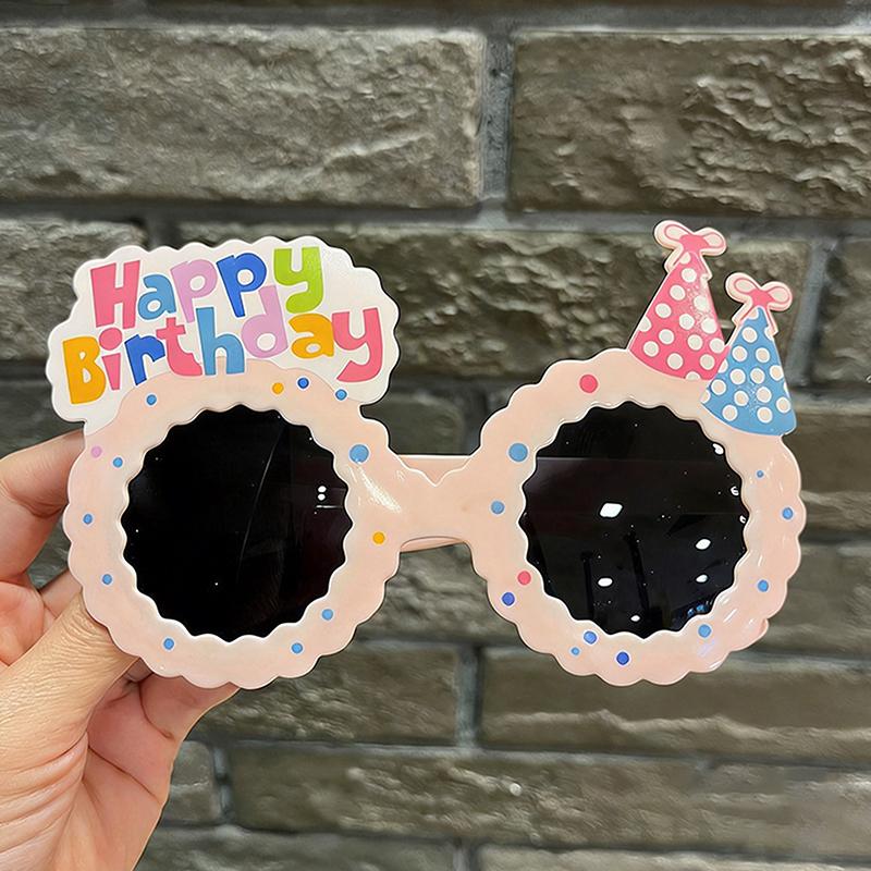 Party Fun Birthday Glasses Photo Props Plastic Decorative for Memorable Occasions