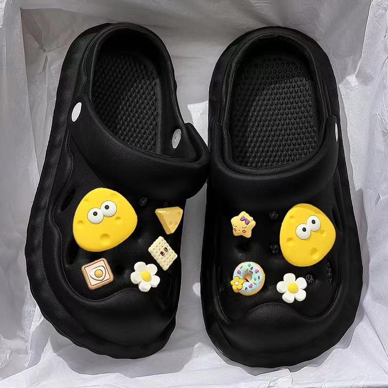 

Милые женские нескользящие сандалии с толстой подошвой для летней носки в помещении и на улице 38-39