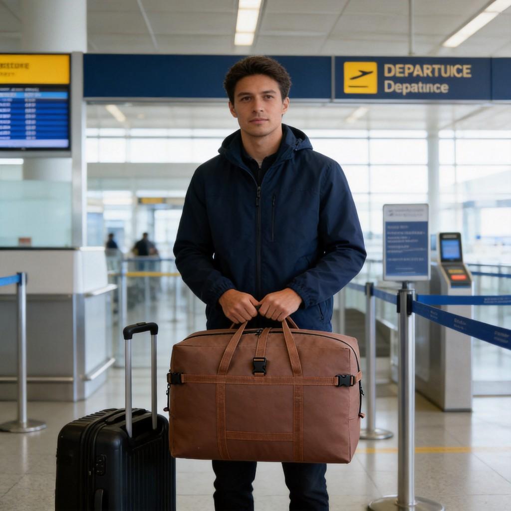 Travel Storage Bag With Oxford Fabric Large Capacity For Leisure Travel