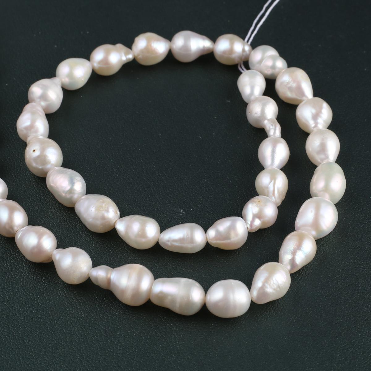 

1String, Fashion Women s Natural Freshwater Pearls, 7×10-8×12mm, Nucleated Pearl Beads for DIY Necklaces, Bracelets Accessories, Jewelry Making 36cm 1String/ 7×10-8×12mm-36cm білий