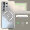 Magnetic Frosted Glass Phone Case for Samsung S25 Ultra: Skin-Feel, Full Lens Coverage, Drop-Proof, Anti-Slip