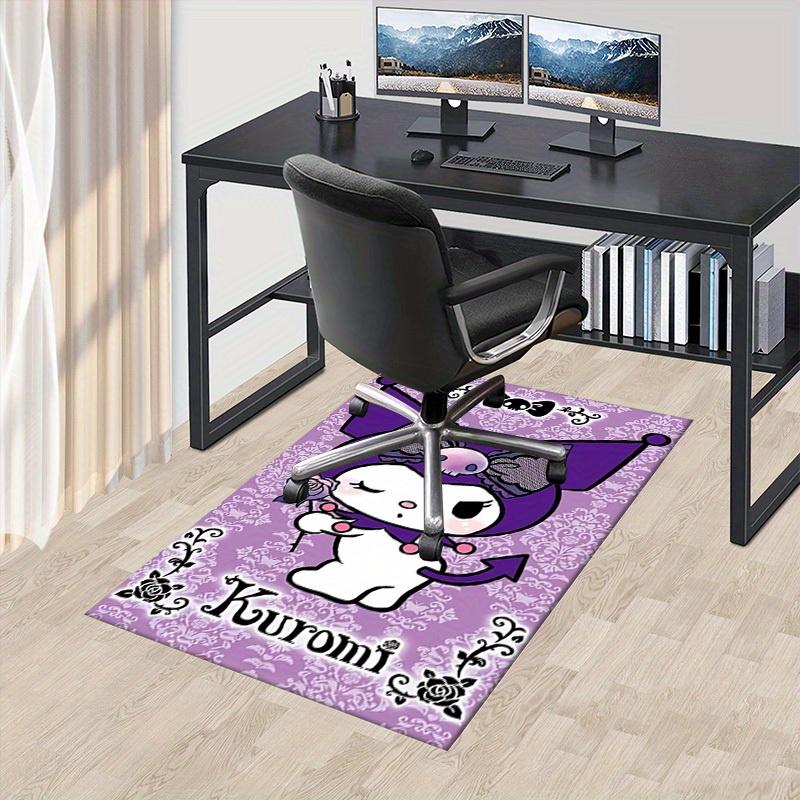 

1pc Sanrio Kulomi Soft Printed Area Rug, Office Carpet, Under Chair Protector Blanket for Bathroom, Living Room, Bedroom, Laun 75x90cm