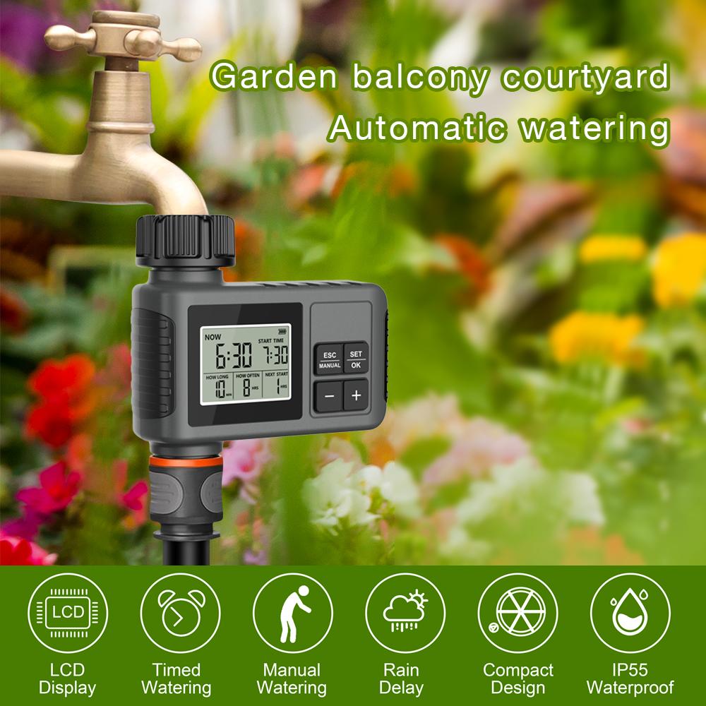 1/2/3-Outlet Smart Home Water Timer Automatic Irrigation Timer Automatic Watering Programmer Watering System for Balcony Garden