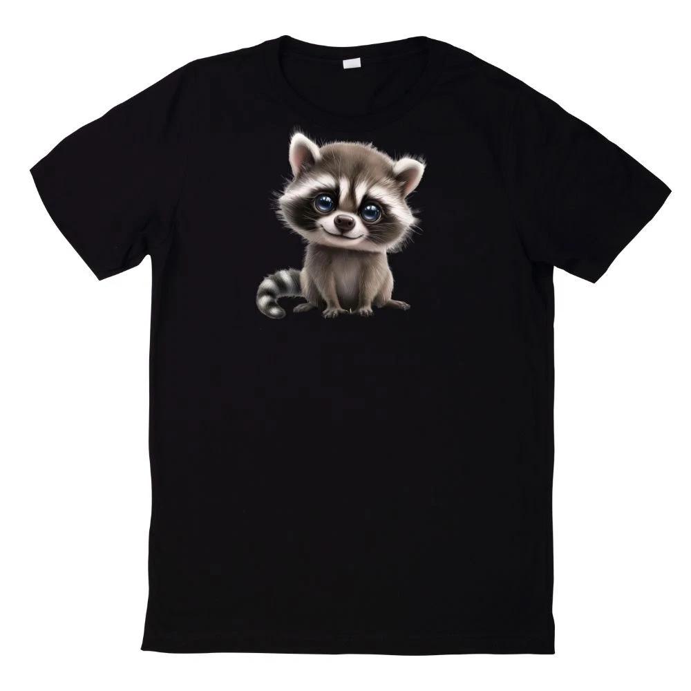 T-Shirt Süßer Waschbär Lustig Racoon Motiv XL