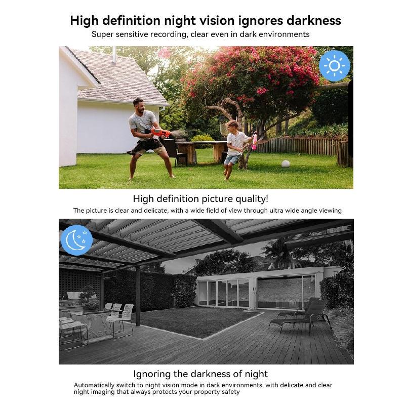 Drahtlose Kamera 1080p HD WLAN Nachtsicht Überwachungskamera Fern-Netzwerkmonitor