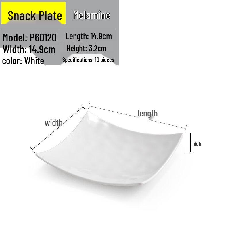 Boat-Shaped Melamine Snack and Dumpling Plate