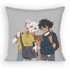Wolf Lumine Webtoon Pillow Case Anti-dustmite Pillowcase Invisible zipper silky Sofa cushion cover for bedroom