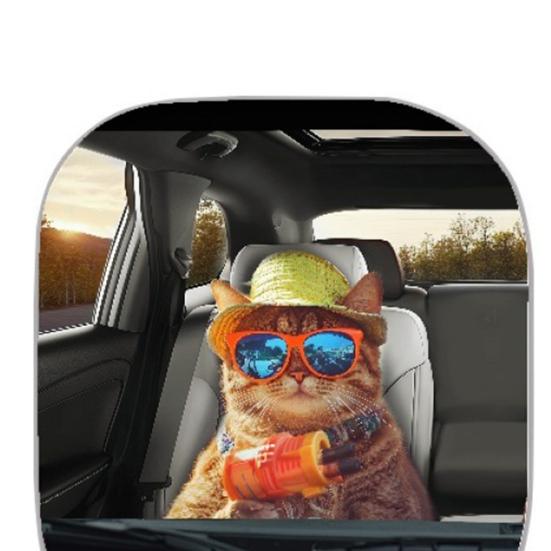 2Pcs Animal Print Car Sun Shade High-Density Aluminum Foil Windshield Sunshade Blocks UV Rays Sun Visor All-Season Protection Vehicle Sun Protector