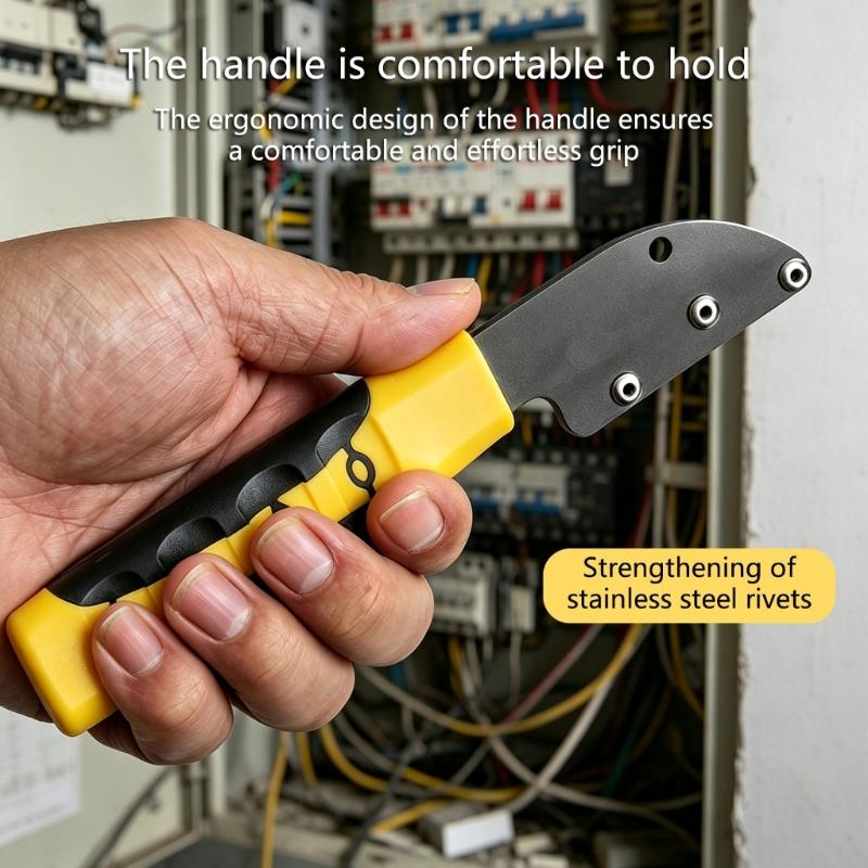 Handheld Wire Guide Roller Tool 200mm Steel Wire Straightening Tool with Contoured Grip for Wiring Installation, Cable Pulling and Line Organization