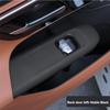 Accessories Door Window Glass Lift Button Cover Trim Frame Leather Sticker For Mercedes Benz-A87Q