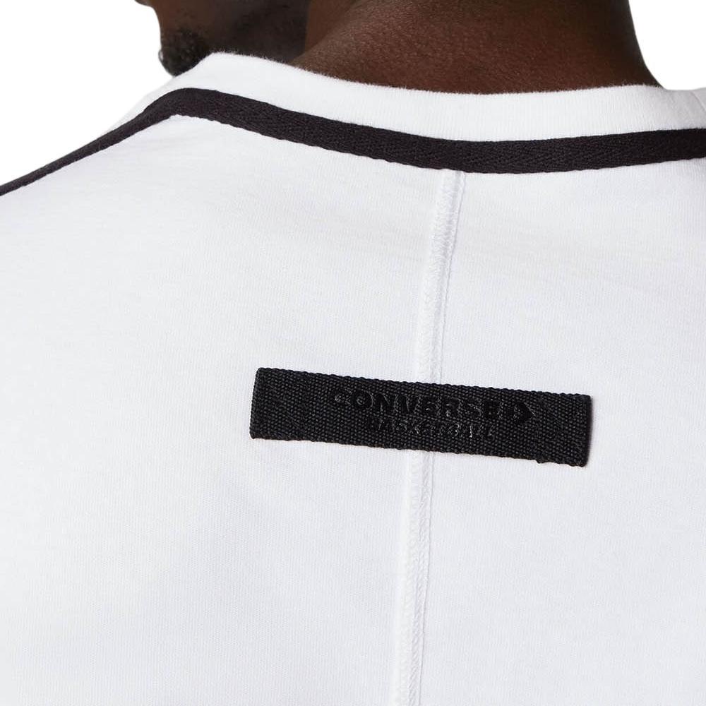 Converse Solid Color Loose Round Neck Short Sleeve Couple Style White Men's 10020975-A01