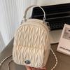 Trend Diamond Backpack 2025 Summer New Fashion Travel Casual Backpack Fashion PU Soft Leather Women's Bag