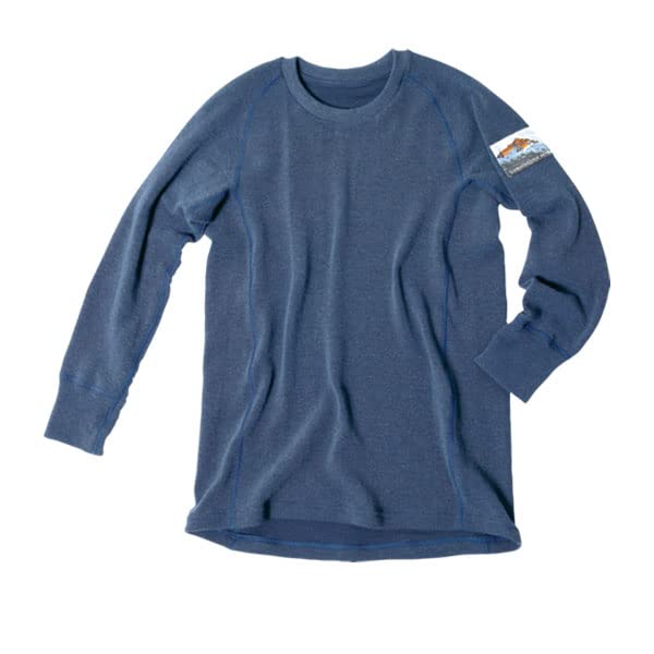 Hidamari Everest Urban Long Sleeve Thermal Size Navy Men's Underwear, XL, [QMU923]