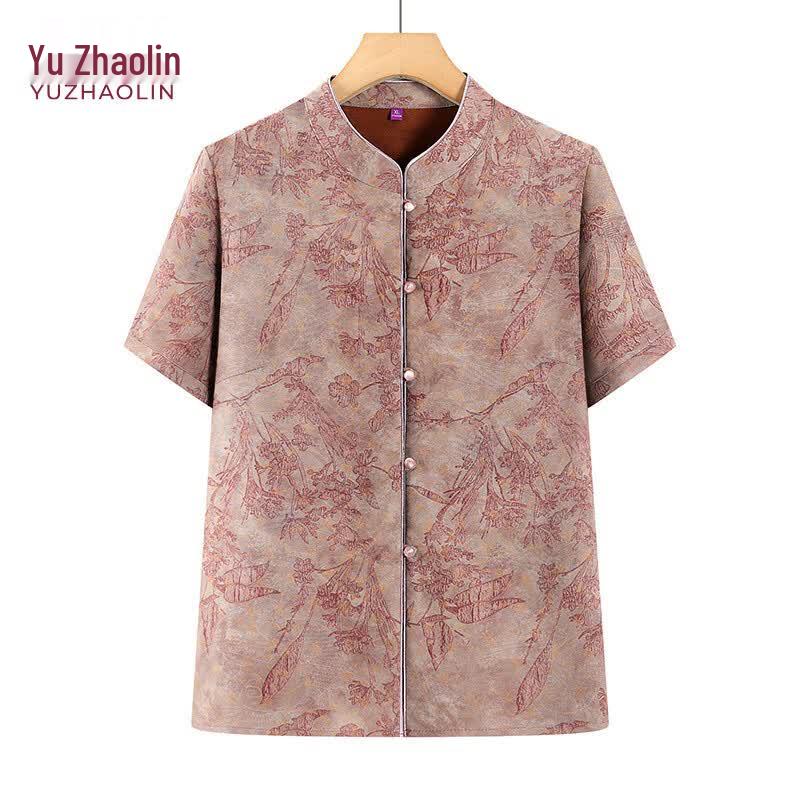 Женская летняя свободная блузка YUZHAOLIN в новом китайском стиле 2XL красный