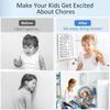 Axroad Mall Magnetic Refrigerator Task Board Set of 2, Kids Daily Planner with Sliding Buttons, Includes Marker, Reusable, 17x22 cm, White