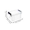 Desktop Mini Storage Box Transparent Sundries Storage Box Durable Tool Storage Box  Home