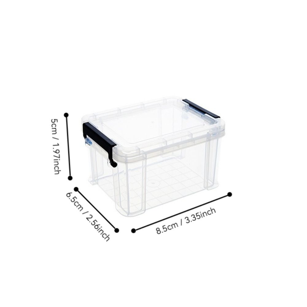 Desktop Mini Storage Box Transparent Sundries Storage Box Durable Tool Storage Box  Home
