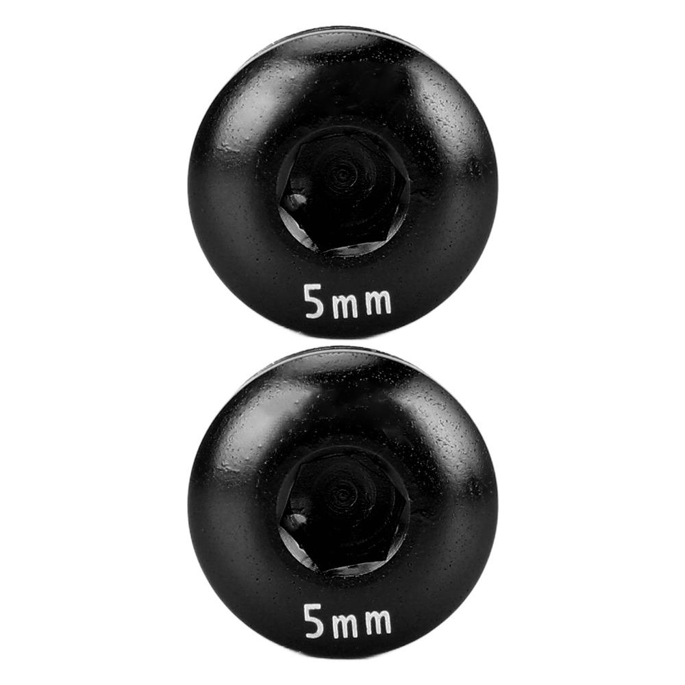 1 Set Aluminum Alloy Cycle Pedal Screw Cap 5mm Lightweight Pedal Screw Cover with Wrench M14 Thread Bike Pedal Covers