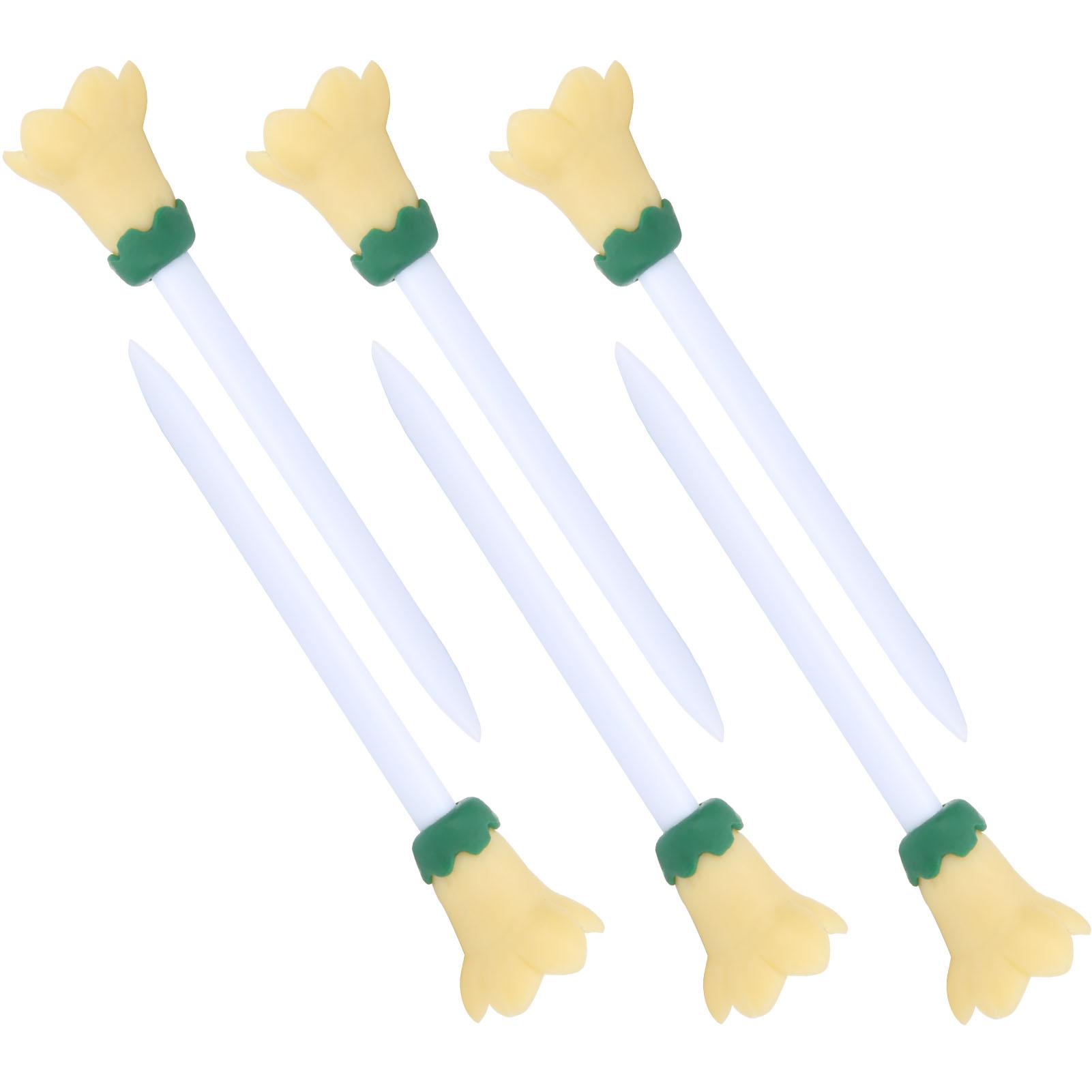 6PCS 83mm 3.3in Flower Shape Plastic Golf Tees Set Ball Holder for Golf Training
